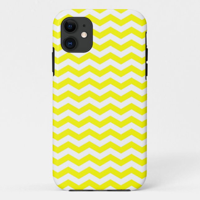 Capri Lemon Wave Zickzack Case-Mate iPhone Hülle (Rückseite)