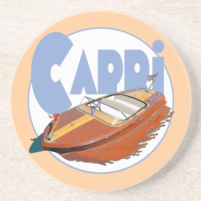 Capri Powerboat Getränkeuntersetzer (Vorne)