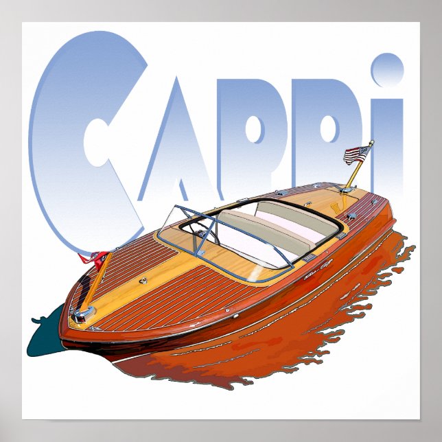 Capri Powerboat Poster (Vorne)