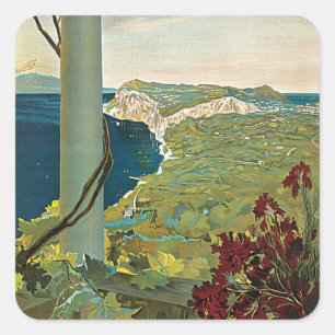 Capri Quadratischer Aufkleber