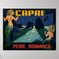 Capri, reine Romantik, Meerjungfrauen nachts, Vint