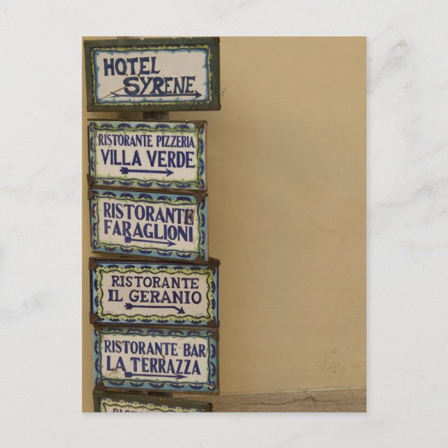 Capri Sign Postkarte (Vorderseite)