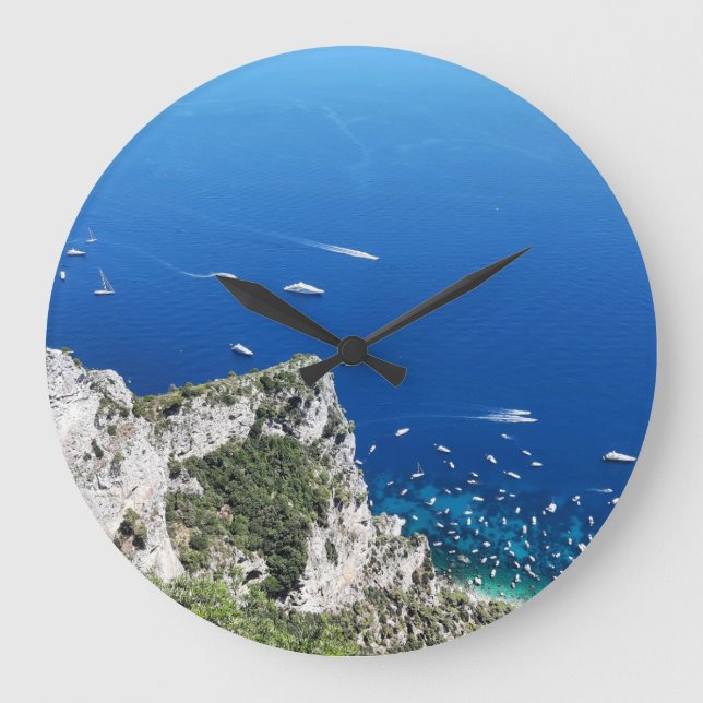 Capri-Stimmung Große Wanduhr (Vorderseite)