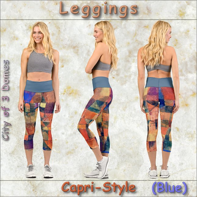 CAPRI STYLE LEGGINGS - "3 Domes" - Paul Klee Art (Von Creator hochgeladen)
