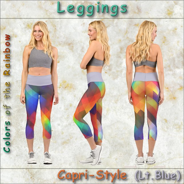 CAPRI STYLE LEGGINGS - Farben des Regenbogens #1 (Von Creator hochgeladen)