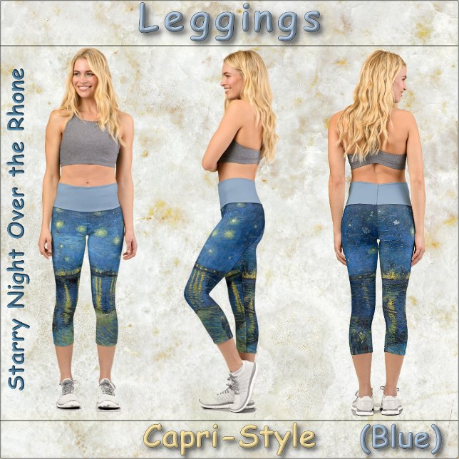 CAPRI STYLE LEGGINGS "Starry Night O.T.R. van Gogh (Von Creator hochgeladen)