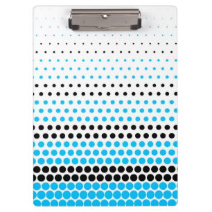 Capri und Black Polka Dot Klemmbrett