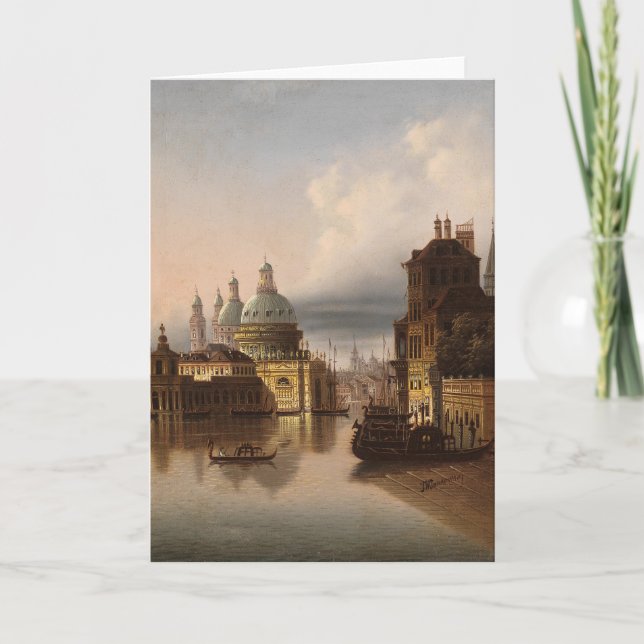 Capriccio, Venedig | Johann Wilhelm Jankowsky Karte (Vorderseite)