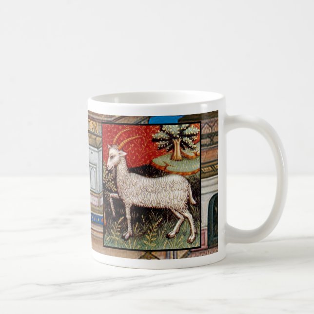 Capricorn Ancient Zodiac Sign Astrologie Kaffee Cu Kaffeetasse (Rechts)
