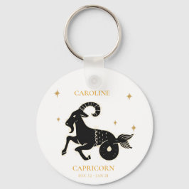 Capricorn Astrologisches Zodiac Namensschild Gesch Schlüsselanhänger