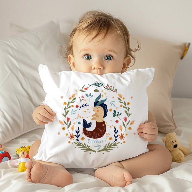 Capricorn Baby Niedliches Kinderzimmer Kissen (Von Creator hochgeladen)