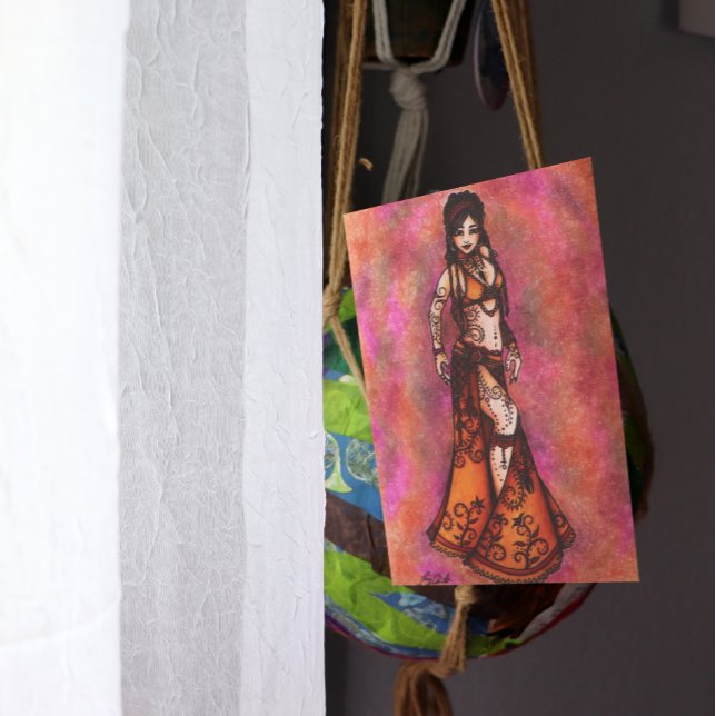 Capricorn Belly Dancer Card Karte (Von Creator hochgeladen)