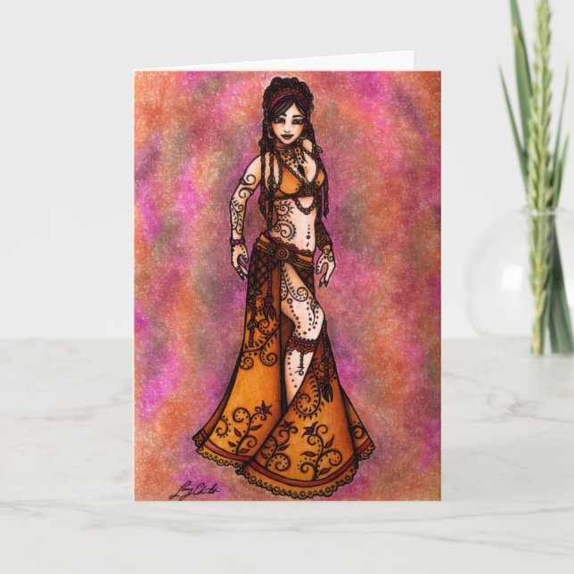 Capricorn Belly Dancer Karte (Vorderseite)