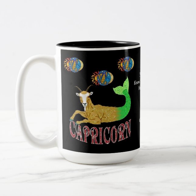 Capricorn Birth Sign Zodiac Tasse (Links)
