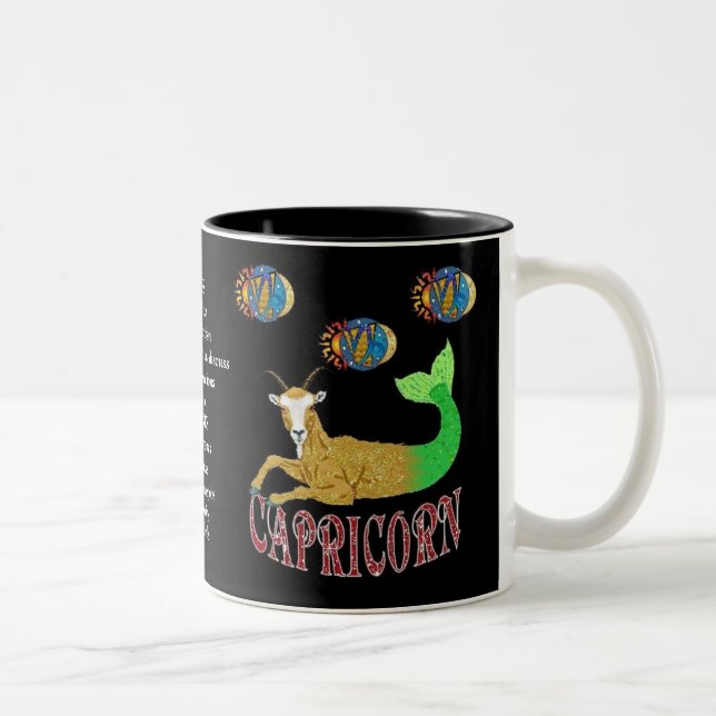 Capricorn Birth Sign Zodiac Tasse (Rechts)