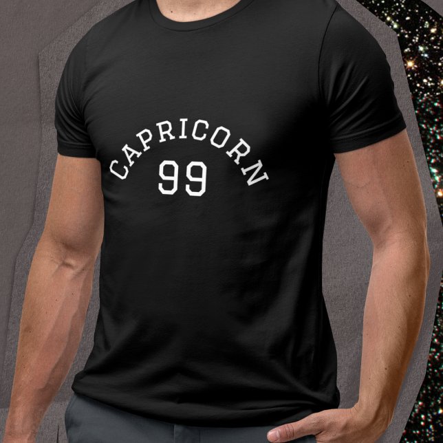 Capricorn | Black Birthday T-Shirt (Von Creator hochgeladen)