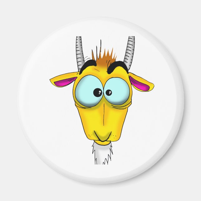Capricorn-Cartoon Magnet (Vorne)