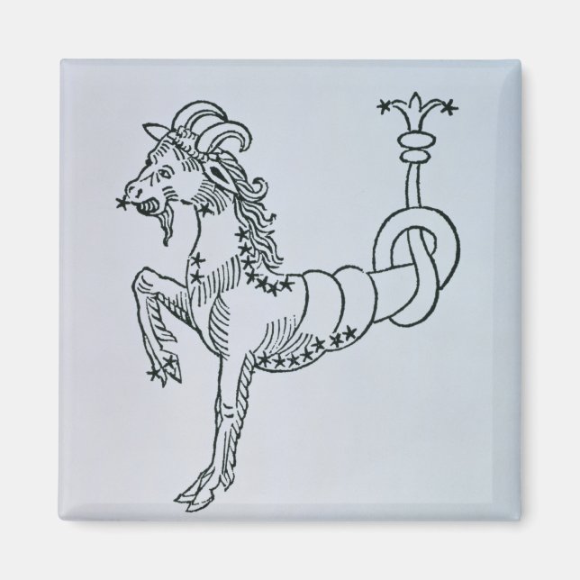 Capricorn (die Ziege) eine Abbildung aus der "Poe Magnet (Vorne)