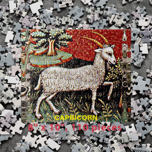 Capricorn die Ziege Zodiac Sign Geburtstagsparty 8 Puzzle