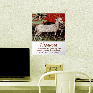 Capricorn die Ziege Zodiac Sign Geburtstagsparty Foliendrucke