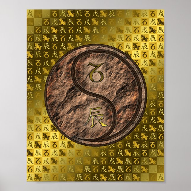 Capricorn & Earth Dragon Poster (Vorne)