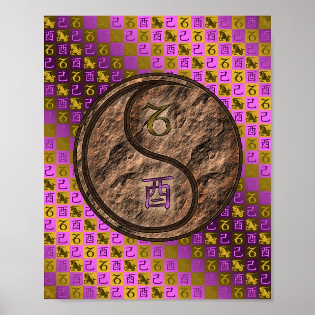 Capricorn & Earth Rooster Poster (Vorne)