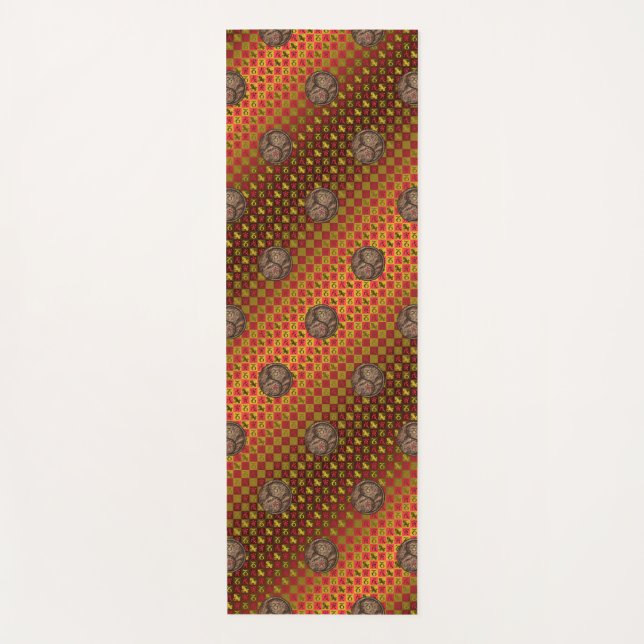 Capricorn & Earth Tiger Yogamatte (Vorderseite)