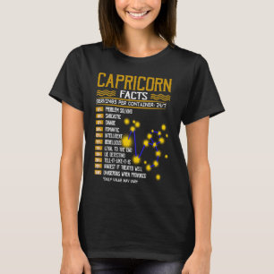 Capricorn Fakten Horoskope Capricorn Geburtstag T-Shirt