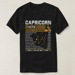 Capricorn Fakten Zodiac Funny Capricorn Geburtstag T-Shirt
