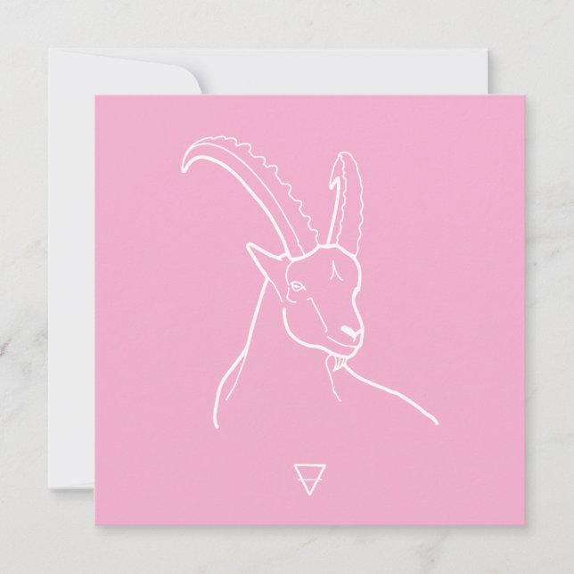 Capricorn Feiertagskarte (Vorderseite)