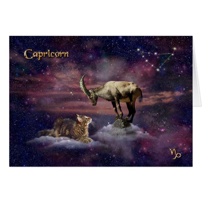 Capricorn für Katzen Liebhaber (Vorderseite (Horizontal))