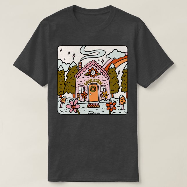 Capricorn Gingerbrei House T-Shirt (Design vorne)