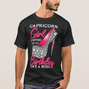 Capricorn Girl tritt in meinen Geburtstag ein wie  T-Shirt