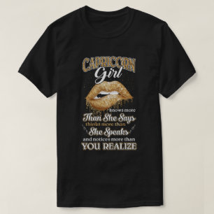 Capricorn Girl weiß mehr als sie sagt Dezember J T-Shirt