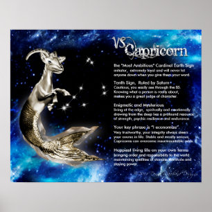 Capricorn Gold Charakteristikum Poster