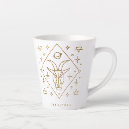 Capricorn Gold Glyph Tasse