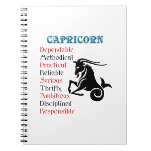 Capricorn Horoscope Zodiac-Zeichen Notizblock