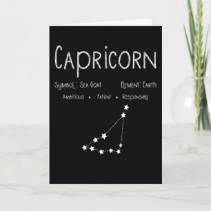 Capricorn Horoskop Astrologie Star Geburt Karte