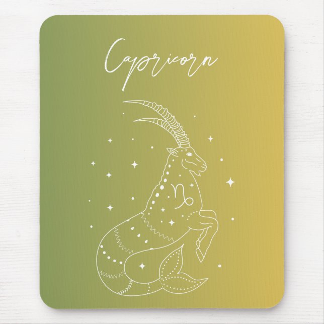 Capricorn-Horoskop-Sternzeichen Mousepad (Vorne)
