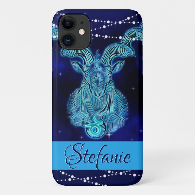 Capricorn in Dark Blue Case-Mate iPhone Case (Rückseite)