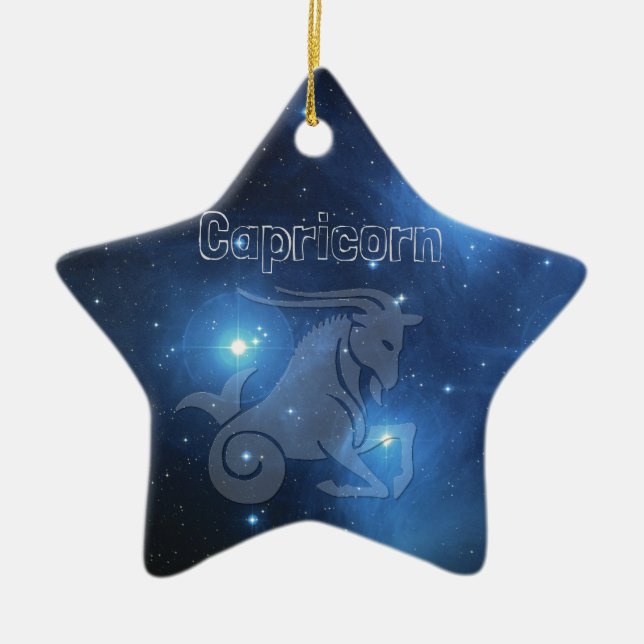 Capricorn Keramik Ornament (Vorne)