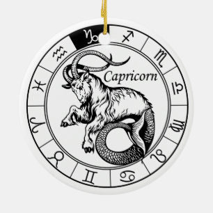 Capricorn Keramik Ornament