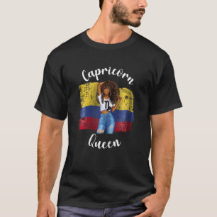 Capricorn-Königin aus Kolumbien Afrokolumbien T-Shirt