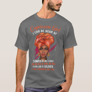 Capricorn Königin Sweet as Candy Birthday Geschenk T-Shirt
