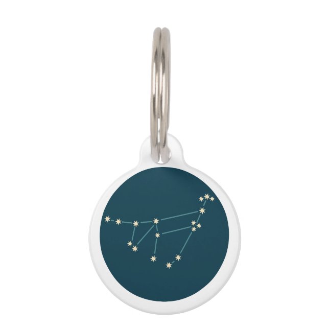 Capricorn-Konstellation Haustiermarke (Vorderseite)