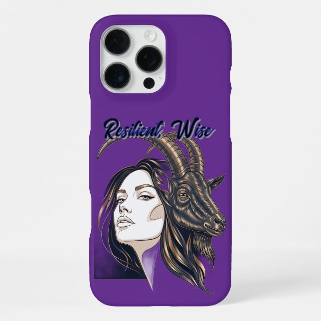 Capricorn Lady Violet iPhone Case iPhone Hülle (Rückseite)