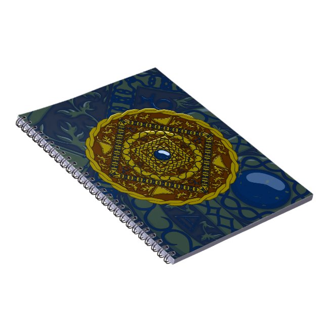 Capricorn Mandala Notebook Notizblock (Rechte Seite)