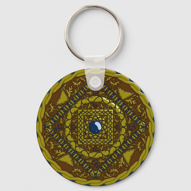 Capricorn Mandala Schlüsselanhänger (Vorderseite)