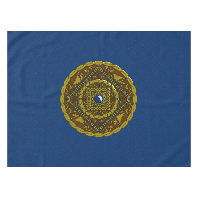 Capricorn Mandala Tablecloth Tischdecke (Vorderseite (Horizontal))