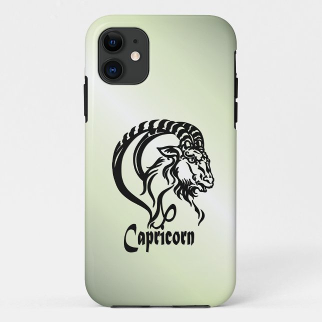 Capricorn-Meerziege Zodiac Green Case-Mate iPhone Hülle (Rückseite)